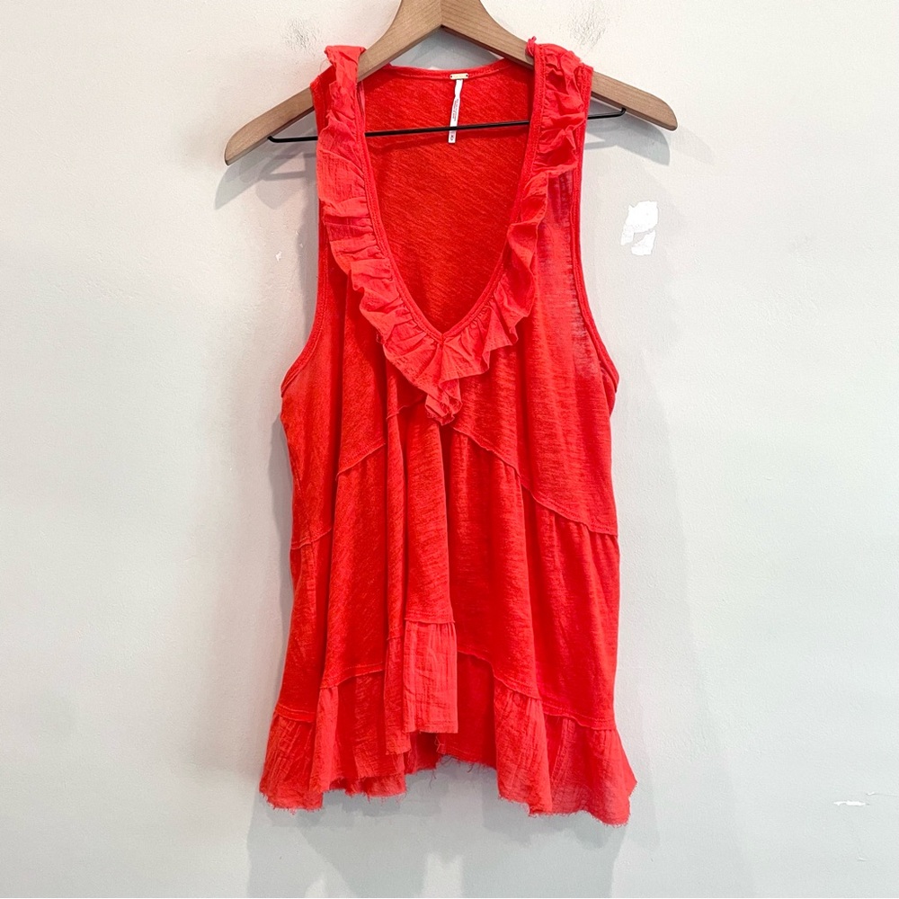 Free People Out And About Ruffle Tiered Tank Top - Picture 3 of 13